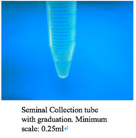 Dispositivo no espermicida de la colección del semen con el condón/el tubo de la colección del semen