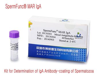 Kit de diagnóstico masculino 40T/Kit para la determinación del recubrimiento de espermatozoides con anticuerpos IgA