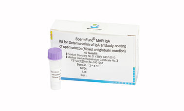 Kit de diagnóstico masculino 40T/Kit para la determinación del recubrimiento de espermatozoides con anticuerpos IgA
