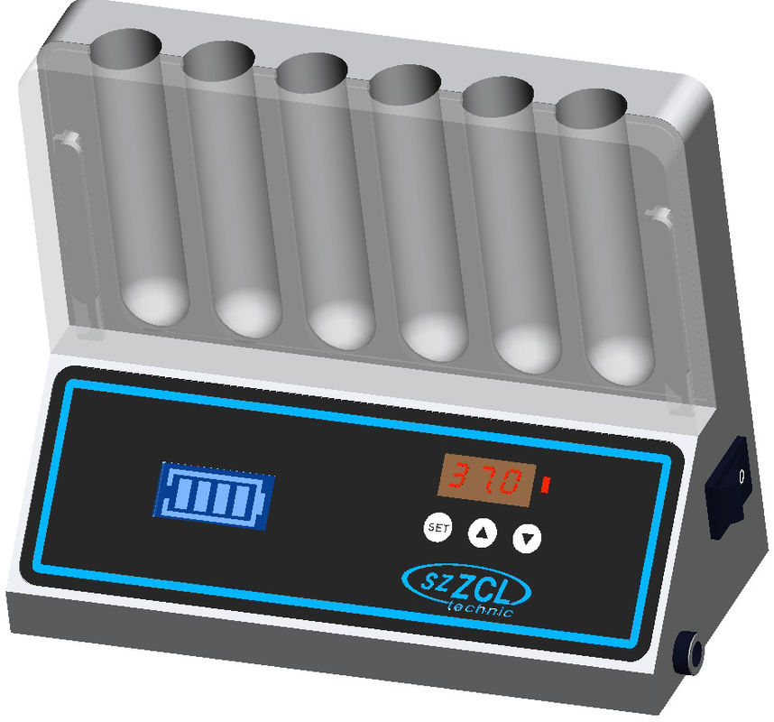 Estante para tubos de ensayo de temperatura constante de 6 pozos con alta precisión para uso en laboratorio